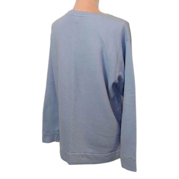 Victoria's Secret PINK Baby Blue Pink State Of Mind Crew Pullover Medium - Picture 7 of 15